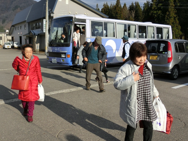 JR　只見線　体験　乗車　冬　深沢　温泉　季の郷　湯ら里　代行バス　応援　笑顔　特産品　只見駅　昼食　お風呂